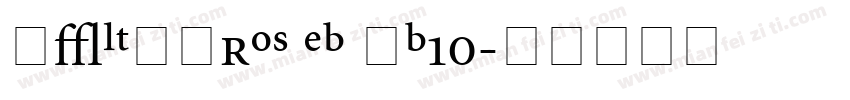 FZLTHPrOS EB GB10字体转换